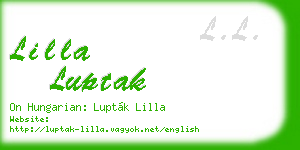 lilla luptak business card